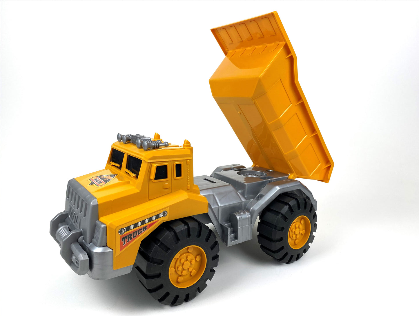 Big Dump Truck comes with a Shovel and Rake