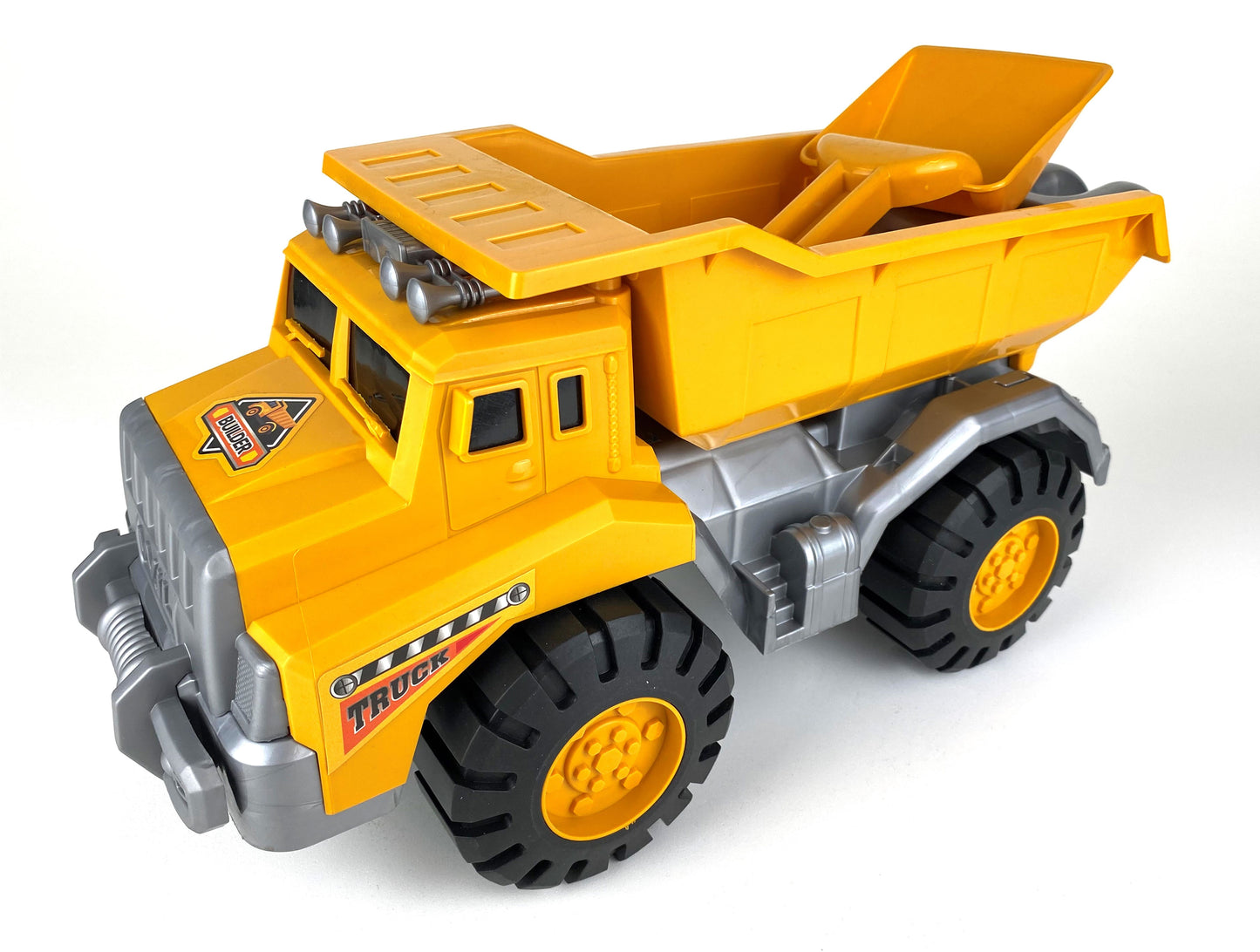 Big Dump Truck comes with a Shovel and Rake