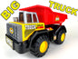 Big Dump Truck, Red and Yellow 16 inch Offroad Dump Truck