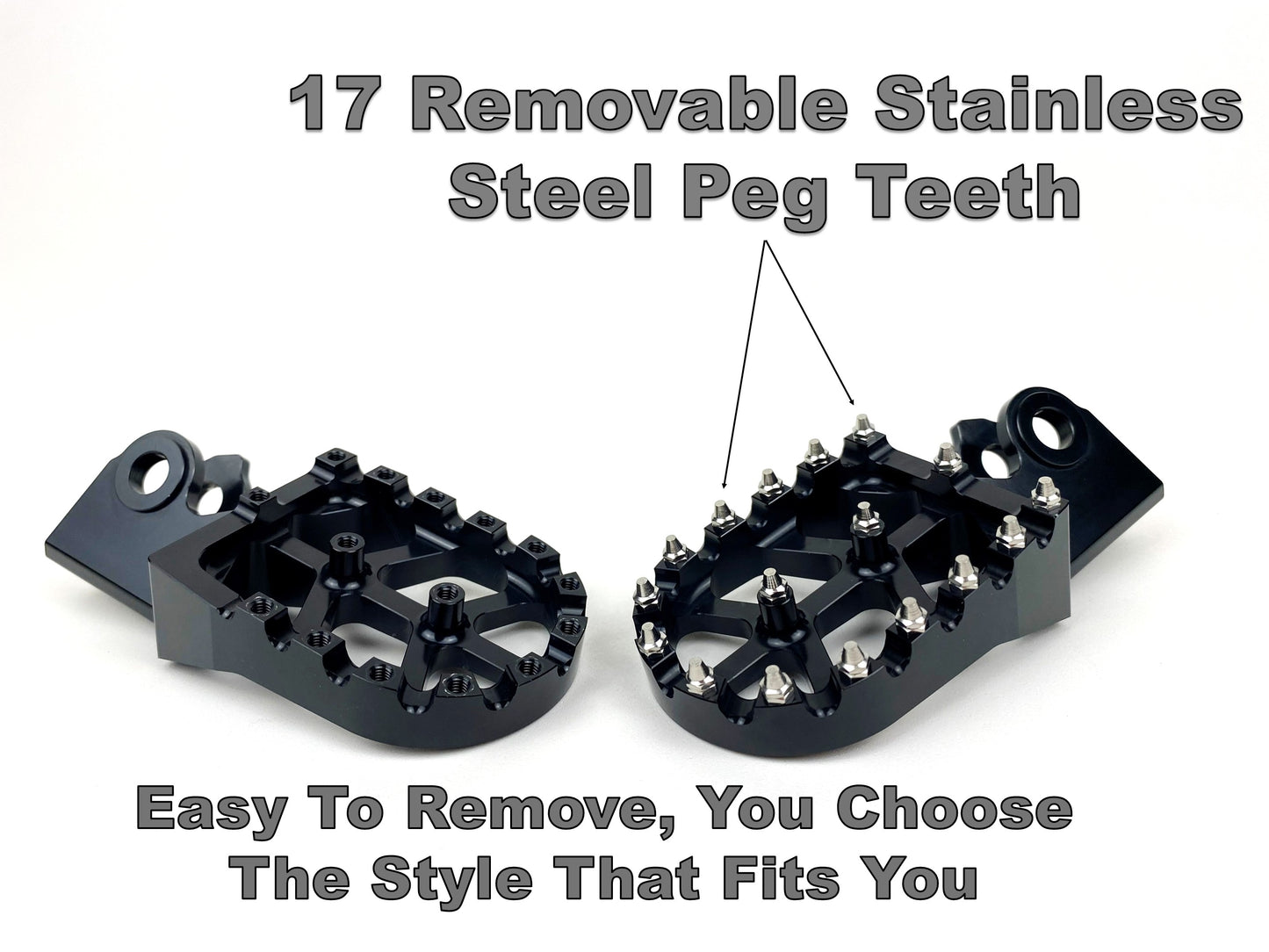 Honda CT 125 Trail and Hunter Cub 5 Inch CNC Aluminum Foot Pegs. Designed just for the Honda CT125 Trail and Honda CT125 Hunter Cub 2020 to Present Models